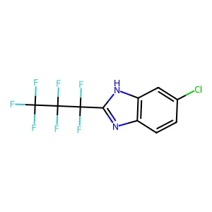 Compound C10H4ClF7N2 structure