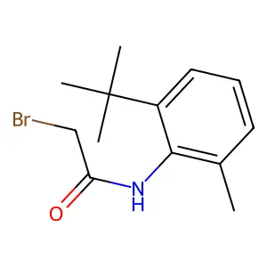 2-tert-Butyl-6-methylbromoacetanilide structure
