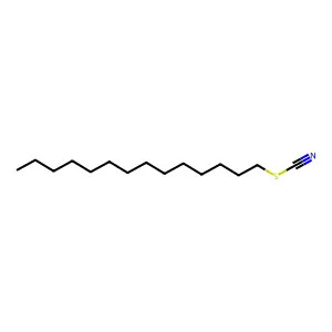 Tetradecyl thiocyanate structure