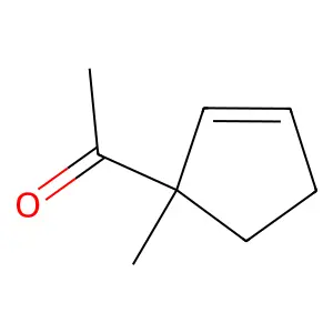 1-(1-methylcyclopent-2-en-1-yl)ethan-1-one structure