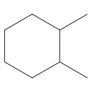 trans-1,2-Dimethylcyclohexane structure