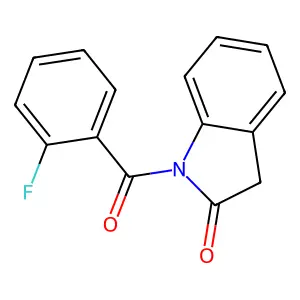1-(2-fluorobenzoyl)-3H-indol-2-one structure