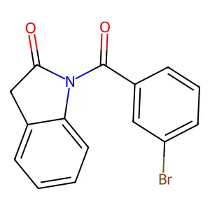 1-(3-Bromobenzoyl)indolin-2-one structure