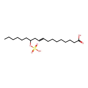 12-(SULFOOXY)OCTADEC-9-ENOIC ACID structure