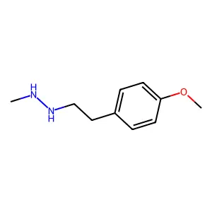 1-[2-(4-methoxyphenyl)ethyl]-2-methylhydrazine structure