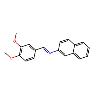 1-(3,4-dimethoxyphenyl)-N-naphthalen-2-ylmethanimine structure