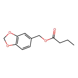 1,3-benzodioxol-5-ylmethyl butanoate structure