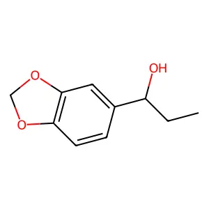 1-(1,3-benzodioxol-5-yl)propan-1-ol structure