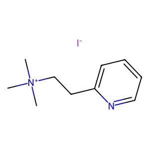 trimethyl(2-pyridin-2-ylethyl)azanium iodide structure