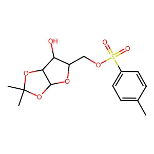 1,2-Isopropylidene-5-O-tosyl-D-xylofuranose structure