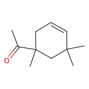 1-(1,5,5-trimethylcyclohex-3-en-1-yl)ethanone structure