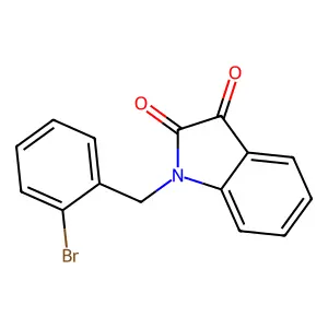 1-(2-bromobenzyl)-1H-indole-2,3-dione structure