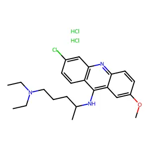 QUINACRINE DIHYDROCHLORIDE structure