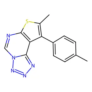 11-methyl-12-(4-methylphenyl)-10-thia-3,4,5,6,8-pentazatricyclo[7.3.0.02,6]dodeca-1(9),2,4,7,11-pentaene structure