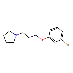 1-(3-(3-bromophenoxy)propyl)pyrrolidine structure