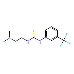 1-[2-(dimethylamino)ethyl]-3-[3-(trifluoromethyl)phenyl]thiourea structure