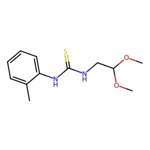 1-(2,2-dimethoxyethyl)-3-(2-methylphenyl)thiourea structure