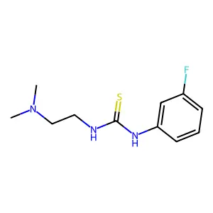 1-[2-(dimethylamino)ethyl]-3-(3-fluorophenyl)thiourea structure