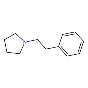 1-(2-phenylethyl)pyrrolidine structure