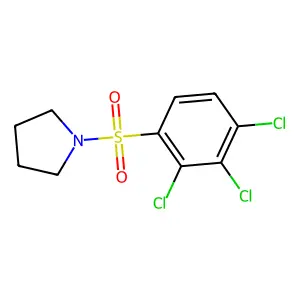 1-(2,3,4-trichlorobenzenesulfonyl)pyrrolidine structure