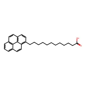 12-pyren-1-yldodecanoic acid structure