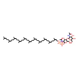 AC1L18NX|CID183|C04881|[3-acetamido-5-[3-acetamido-4,5-dihydroxy-6-(hydroxymethyl)oxan-2-yl]oxy-4-hydroxy-6-(hydroxymethyl)oxan-2-yl] [hydroxy(3,7,11,15,19,23,27,31,35,39,43-undecamethyltetratetracont structure