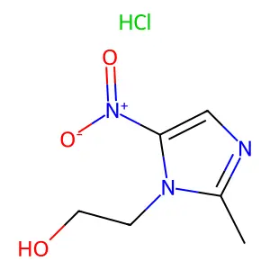 Metronidazole hydrochloride structure