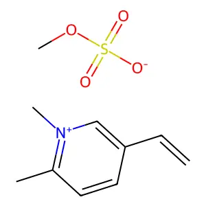 1,2-dimethyl-5-vinylpyridinium methyl sulfate structure
