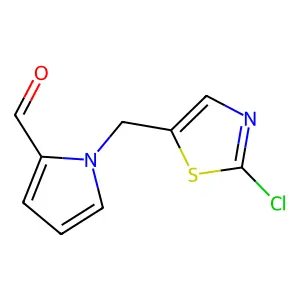 1-[(2-chloro-1,3-thiazol-5-yl)methyl]pyrrole-2-carbaldehyde structure