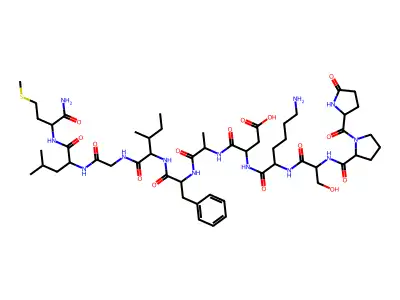 3-[[6-amino-2-[[3-hydroxy-2-[[1-(5-oxopyrrolidine-2-carbonyl)pyrrolidine-2-carbonyl]amino]propanoyl]amino]hexanoyl]amino]-4-[[2-[[1-benzyl-2-[[1-[[2-[[1-[(1-carbamoyl-3-methylsulfanyl-propyl)carbamoyl structure