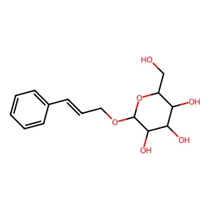 (2R,3S,4S,5R,6R)-2-(hydroxymethyl)-6-(3-phenylprop-2-enoxy)oxane-3,4,5-triol structure
