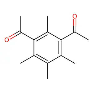 1,1'-(2,4,5,6-tetramethylbenzene-1,3-diyl)diethanone structure