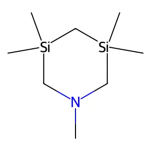 1,3,3,5,5-pentamethyl-1,3,5-azadisilinane structure