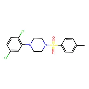 1-(2,5-dichlorophenyl)-4-(4-methylphenyl)sulfonylpiperazine structure