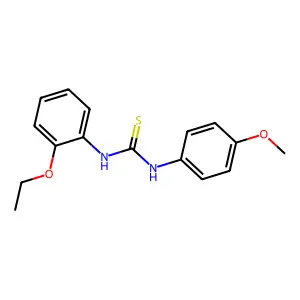 1-(2-ethoxyphenyl)-3-(4-methoxyphenyl)thiourea structure
