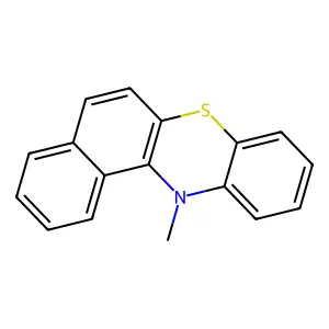 12-methyl-12h-benzo[a]phenothiazine structure