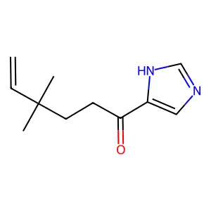 1-(1H-imidazol-5-yl)-4,4-dimethylhex-5-en-1-one structure
