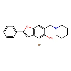 Compound C20H20BrNO2 structure