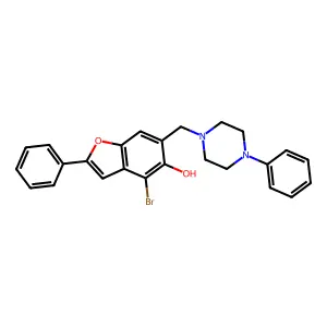 Compound C25H23BrN2O2 structure