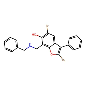 Compound C22H17Br2NO2 structure