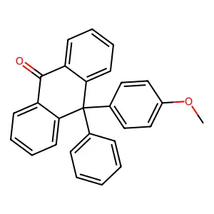 10-(4-methoxyphenyl)-10-phenylanthracen-9-one structure