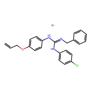 Compound C23H23BrClN3O structure