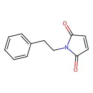 1-(2-phenylethyl)pyrrole-2,5-dione structure