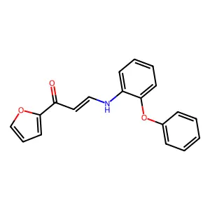 1-(2-furyl)-3-[(2-phenoxyphenyl)amino]-2-propen-1-one structure