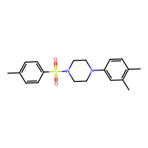 1-(3,4-dimethylphenyl)-4-(4-methylphenyl)sulfonylpiperazine structure