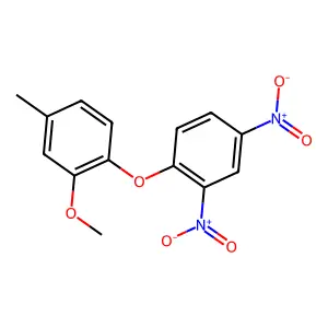 1-(2,4-dinitrophenoxy)-2-methoxy-4-methylbenzene structure