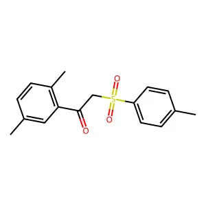 1-(2,5-dimethylphenyl)-2-[(4-methylphenyl)sulfonyl]ethanone structure