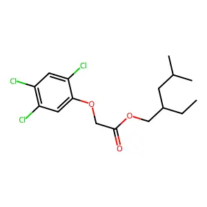 (2-ethyl-4-methylpentyl) 2-(2,4,5-trichlorophenoxy)acetate structure
