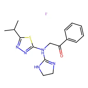 Compound C16H20IN5OS structure