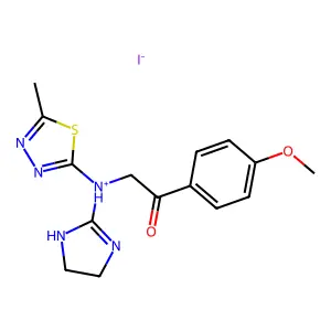 Compound C15H18IN5O2S structure